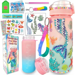 New children's Cup cartoon Diamond painting stickers children's gift free stickers cross-border 5D Diamond painting