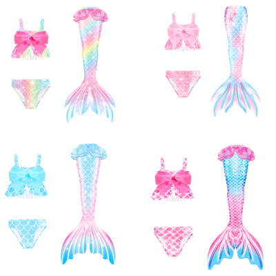 Ghnatygren Mermaid Swimsuit Mermaid Tail Swimsuit Girls' Swimwear Trousers Set Children's Spa Swimsuit