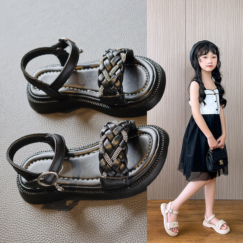 Children's Girls' Sandals 2023 New Summer Little Girl Baby Sports Big Girl Princess Beach Soft Sole Children's Shoes