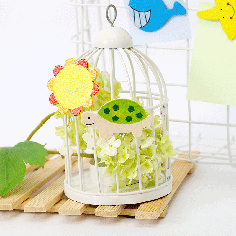 Creative Decorative Wooden Magnetic Refrigerator Stickers Wholesale Craft Gifts Baby Various Shapes Cute Cartoon Magnetic Stickers