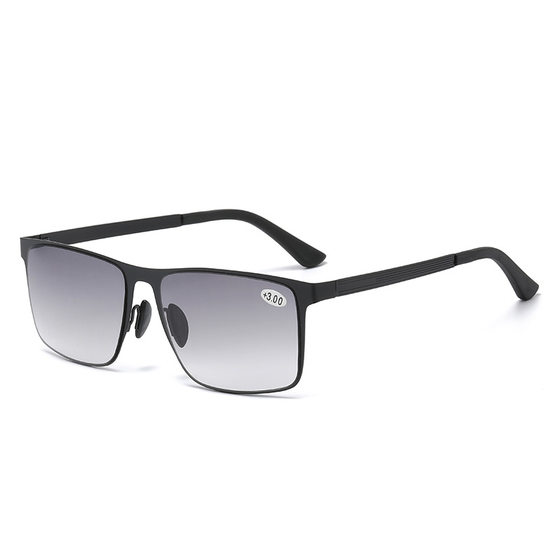 Presbyopia Glasses Men's Automatic Zoom Progressive Multifocal Far and Near Dual-purpose Presbyopia Glasses Sunglasses Anti-purple Line