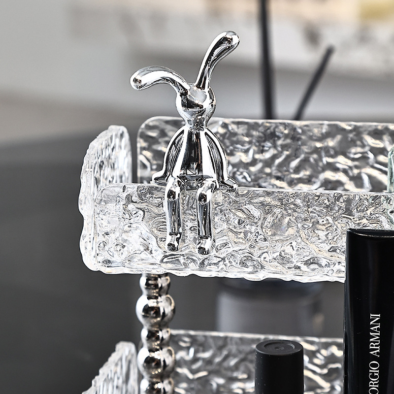 Light Luxury Washstand Storage Rack Bathroom Toilet Toilet Washstand Storage Rack Countertop Cosmetic Storage Box