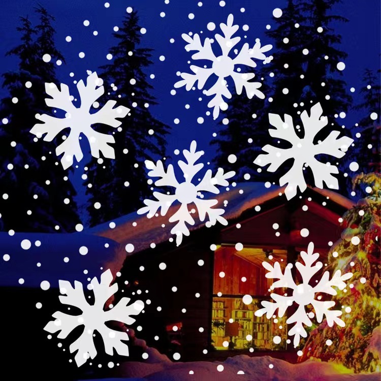 Cross-Border LED film projection lamp snowstorm card changing rotating pattern lamp Christmas Halloween party atmosphere lamp