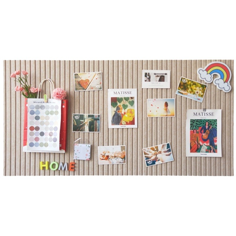 Punch-free Self-adhesive Adhesive Backed Felt Wall Stickers Kindergarten Works Display Board Message Photo Wall Background Wall Decorative Board