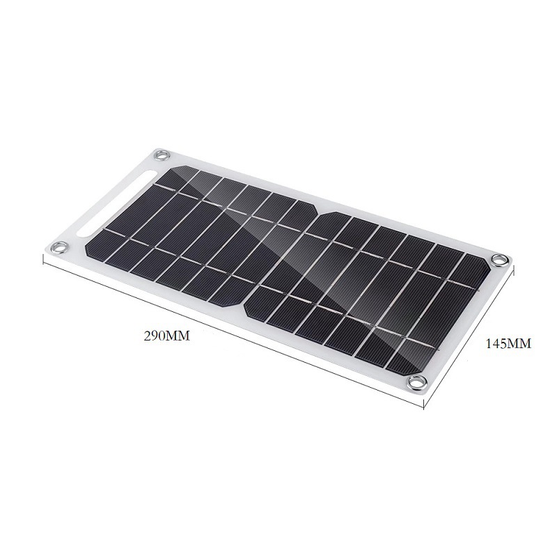 Flexible Outdoor Solar Charging Board 5V Mobile Phone Backpack Solar Charger Panel High Efficiency Monocrystalline Silicon Made in Guangdong