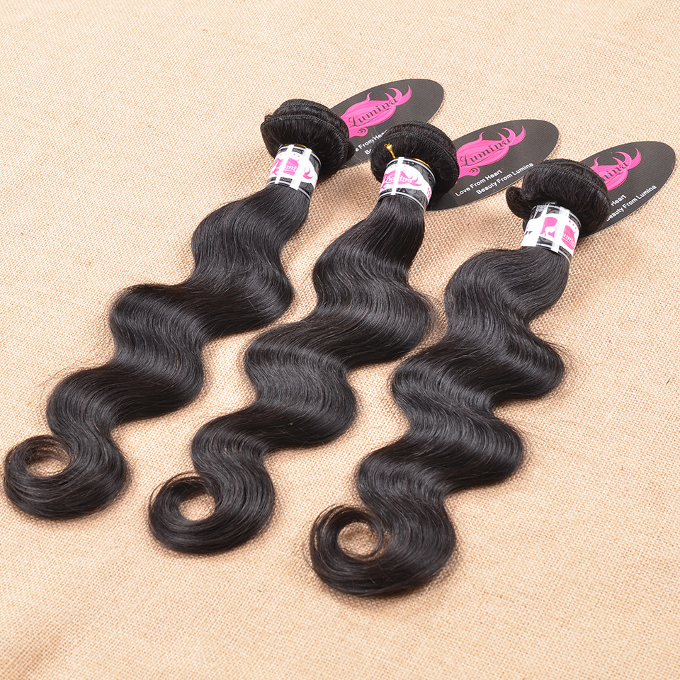 Brazilian Virgin Human Hair bundter ægte menneskehårgardin 95-100g_voghion.com