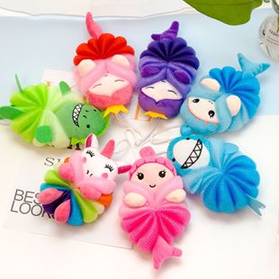 Children's Bath Ball Baby Cute Cartoon Mermaid Soft Bath Ball Bath Flower Ball Bath Flower Tide