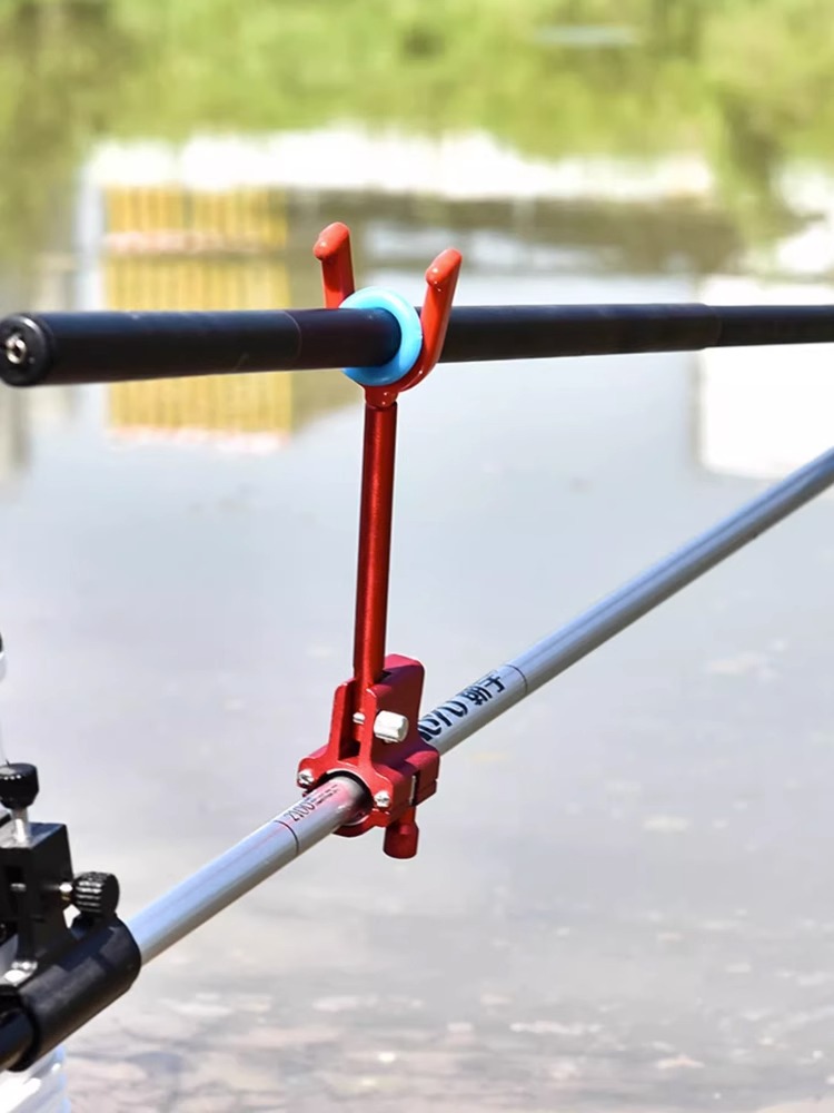 Large object rod bracket lock Rod fishing rod anti-drag rod rear hanging anti-drop bracket large object battery rear hanging fishing gear