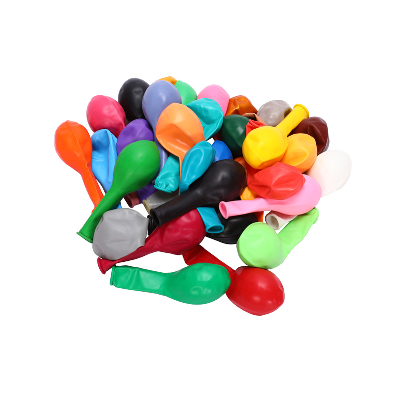 Cross-border hot latex balloon set 10 inch round thickened 2.2g matte balloon birthday party decorations