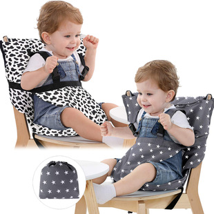 New Portable Baby Dining Chair Bag Baby Safety Seat with Strap Color Baby Dining Chair Helper Neutral