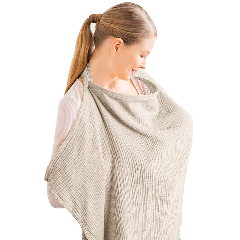 Foreign trade factory cotton out-of-home nursing clothes cover towel anti-light fig cloth nursing clothes shawl gauze nursing towel breathable
