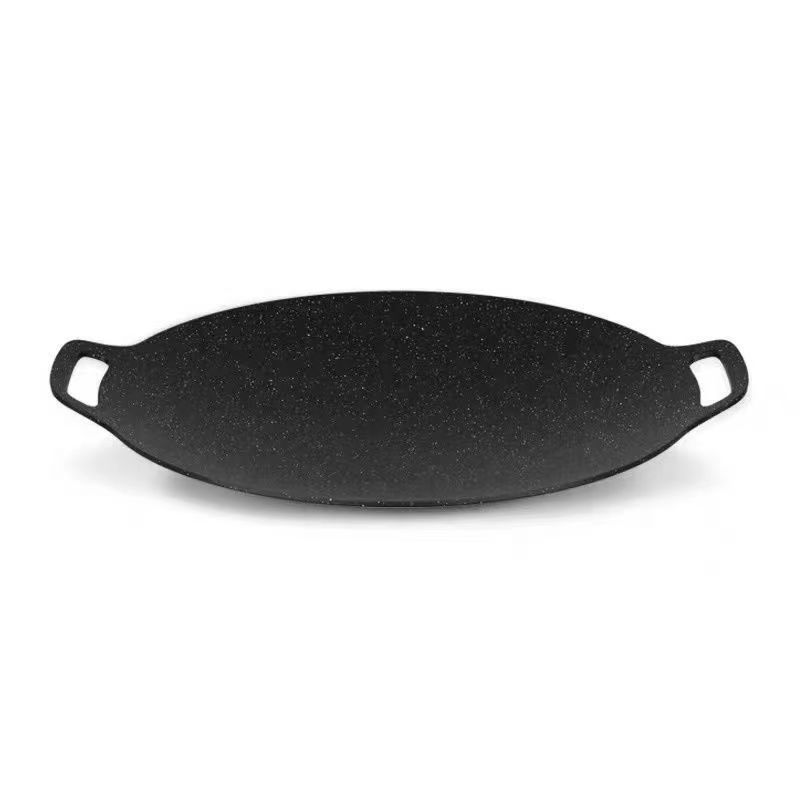 Outdoor Barbecue Plate Cartridge Oven Barbecue Pan Household Maifanite Barbecue Plate Korean-style Teppanyaki Induction Cooker Grill Plate
