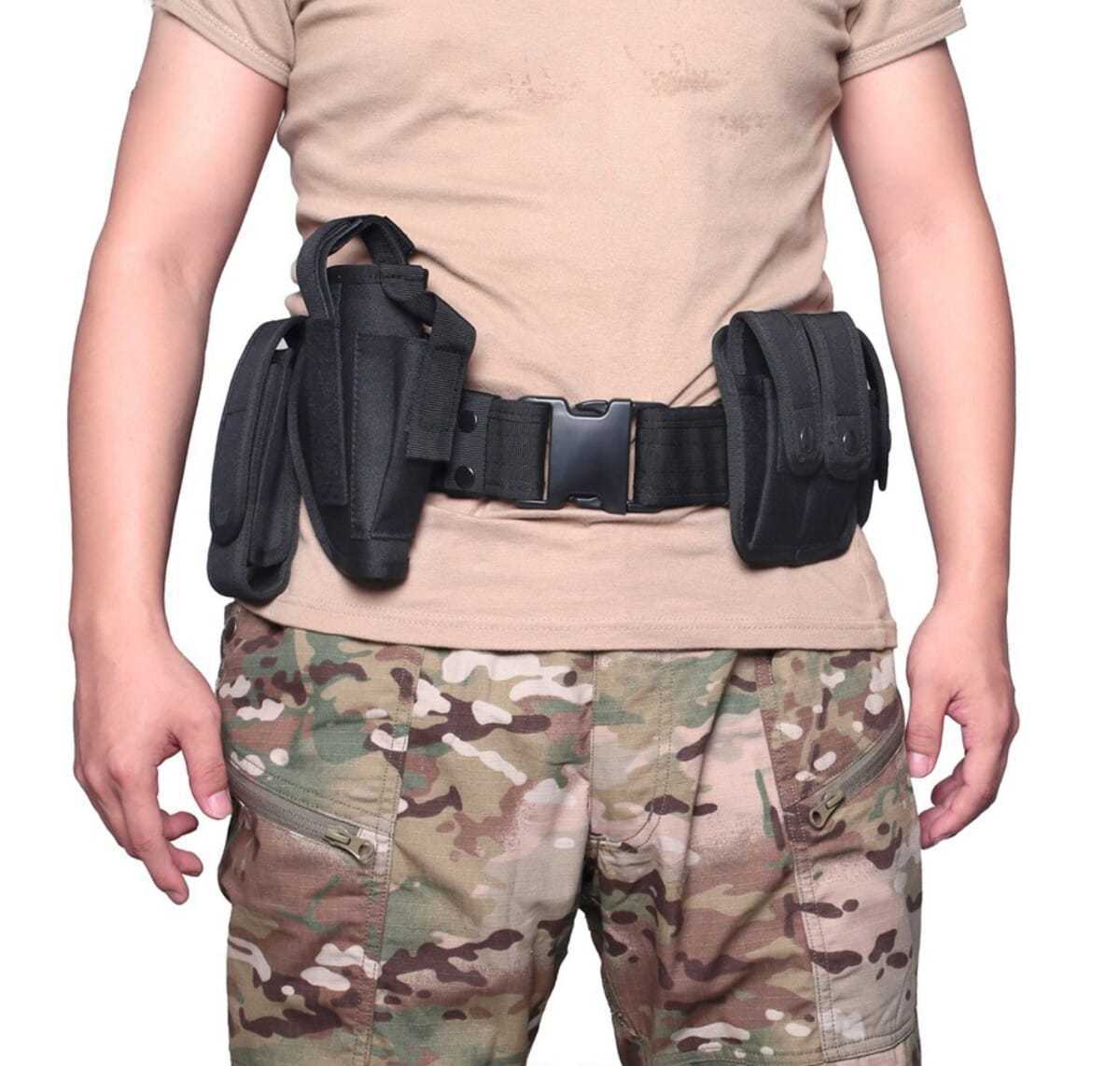 Outdoor Tactical Belt Four-piece Security Duty Equipment Multi-functional Waist Seal Men's Spot Military Fan Nylon Belt