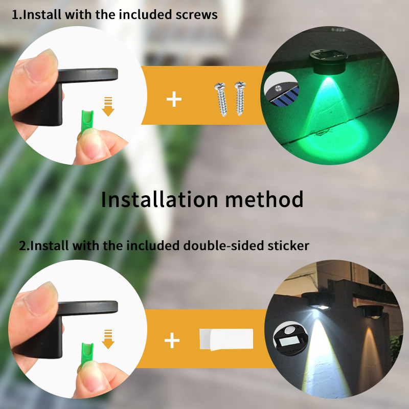Cross-border new solar step light outdoor garden light stair wall light LED waterproof fence railing Light Factory