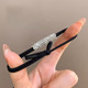 One rhinestone black hair rope