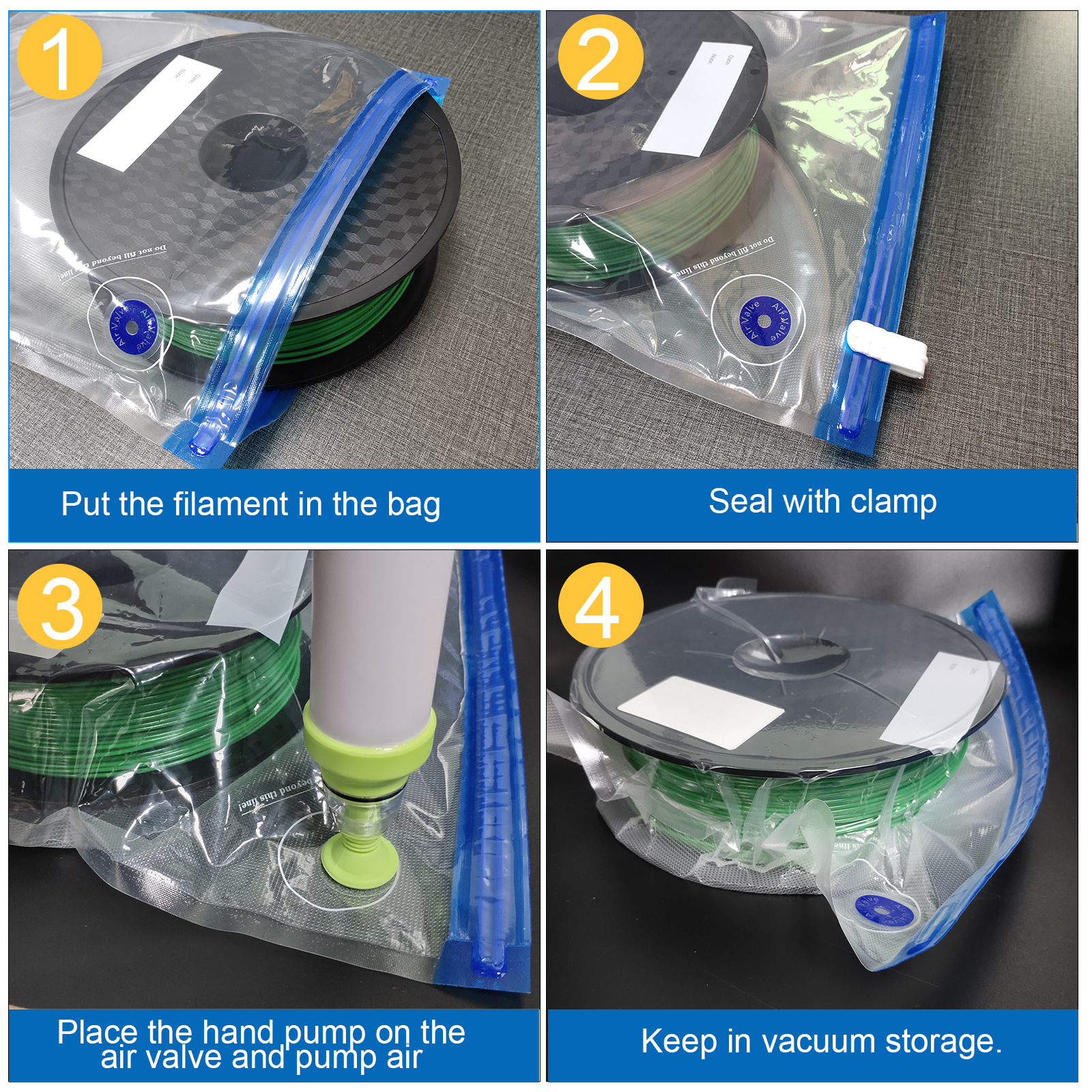 3D printer consumables vacuum bag ABS PLA PTEG consumables vacuum compression vacuum consumables suction pump