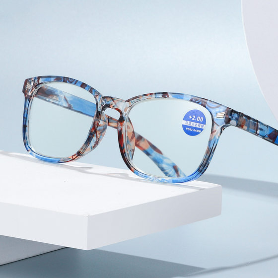 New Jiangnan impression reading glasses fashion Anti-blue light reading glasses wholesale women's gold glasses HD reading glasses