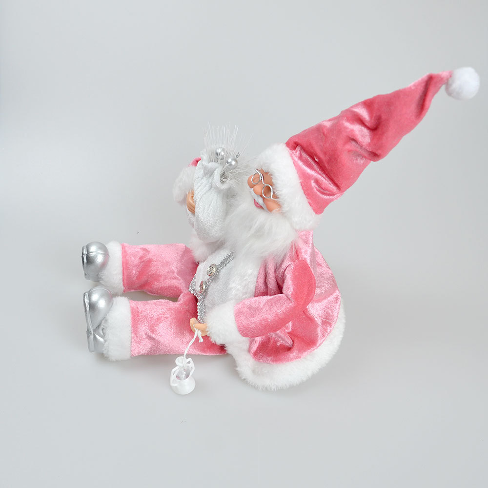Cross-border new Christmas decoration Christmas resin elderly ornaments standing sitting Santa resin Christmas decoration_voghion.com