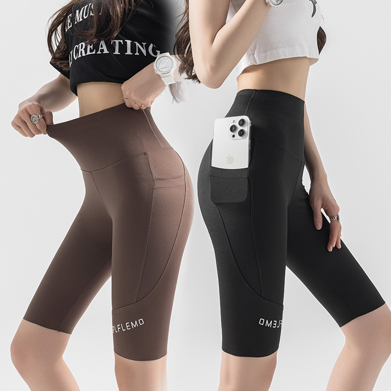 [Low Price Clearance] Five Points Shark Pants Women's Leggings Outer Wear High Waist Hip Tight Slim Yoga Barbie Pants