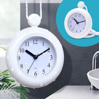 bathroom suction clock