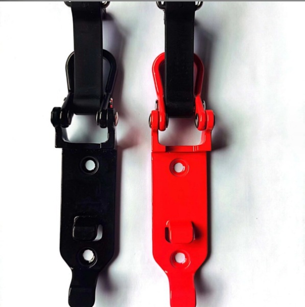 Fastening buckle folding hinge hardware accessories wholesale zinc alloy fixed hanger buckle metal clamp ladder card
