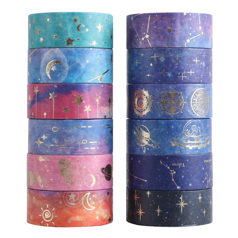 Yida Culture Cross-Border Star Series Бронзовая и бумажная лента DIY Декоративные наклейки для ручного счета Creative Life Small