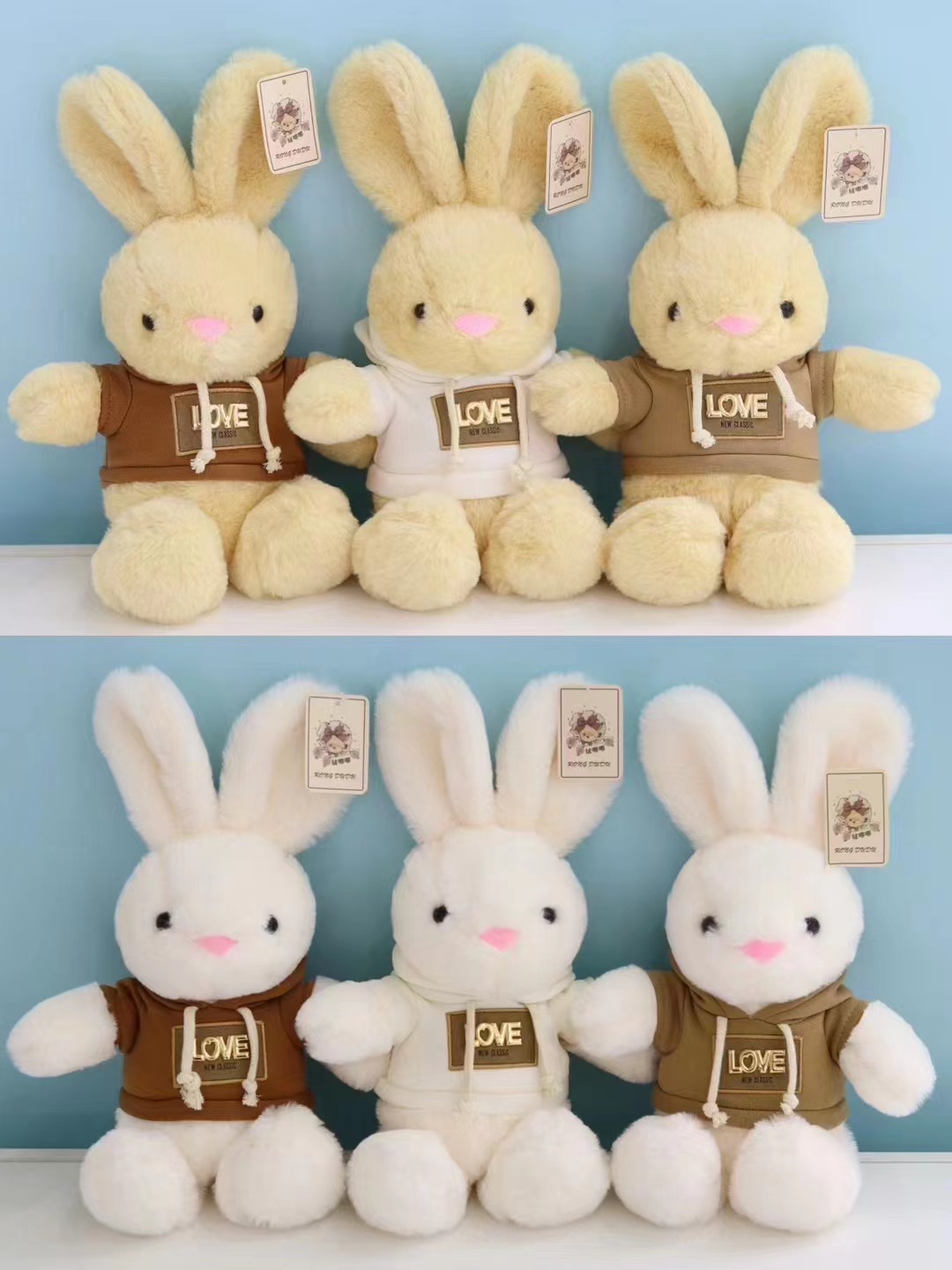 Cute bunny doll doll sweater plush toy doll doll children Girl birthday gift doll