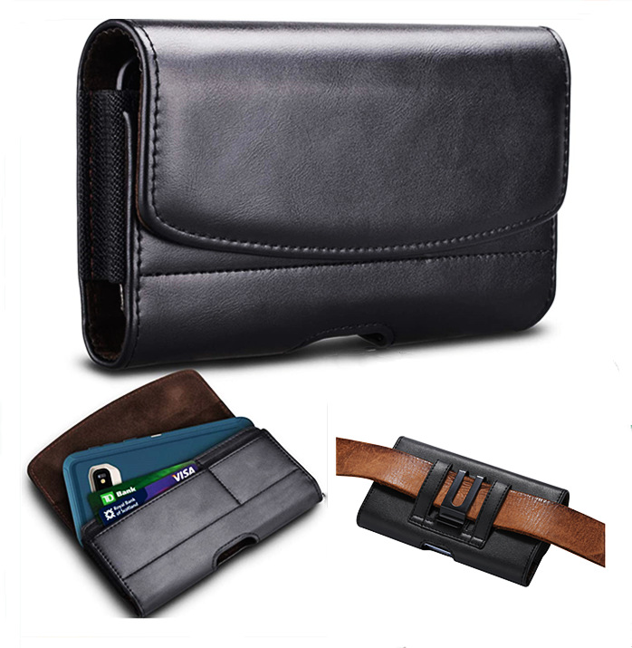 For iphone 14 Pro multi-functional waist bag mobile phone leather case Apple 11 card phone case wholesale factory