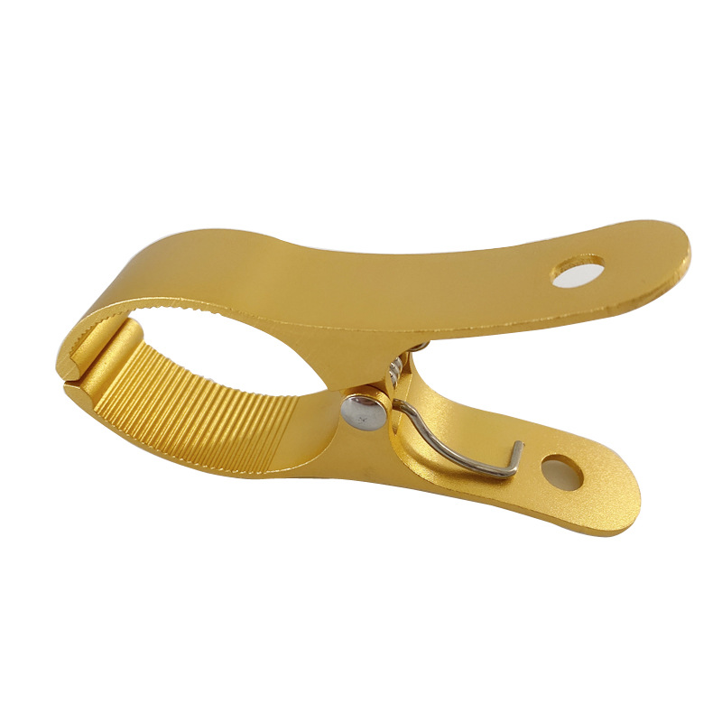 Large Thickened Aluminum Alloy Quilt Clip Windproof Strong Seamless Drying Cotton Quilt Clip Black Gold for Household