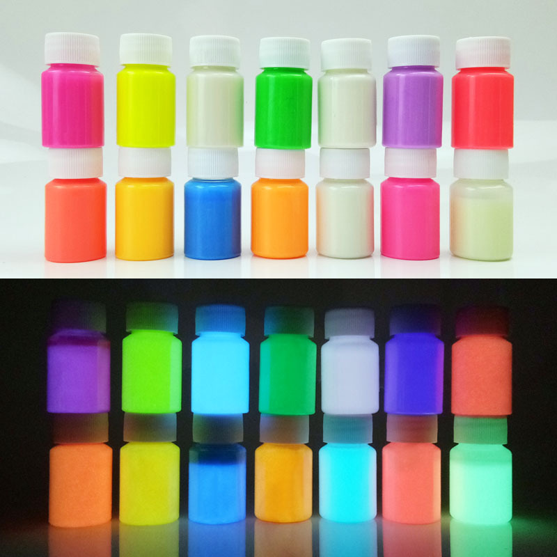 Super bright luminous paint luminous Art paint hand-made model graffiti water-based long-acting fluorescent powder luminous paint wholesale