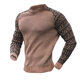 Cross-border foreign trade high-quality 2023 Autumn New waffle printing men's pullover base color matching sweater in stock