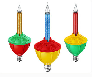 Creative LED bulb outdoor holiday decoration round hanging lamp highlight Courtyard atmosphere creative candle bulb