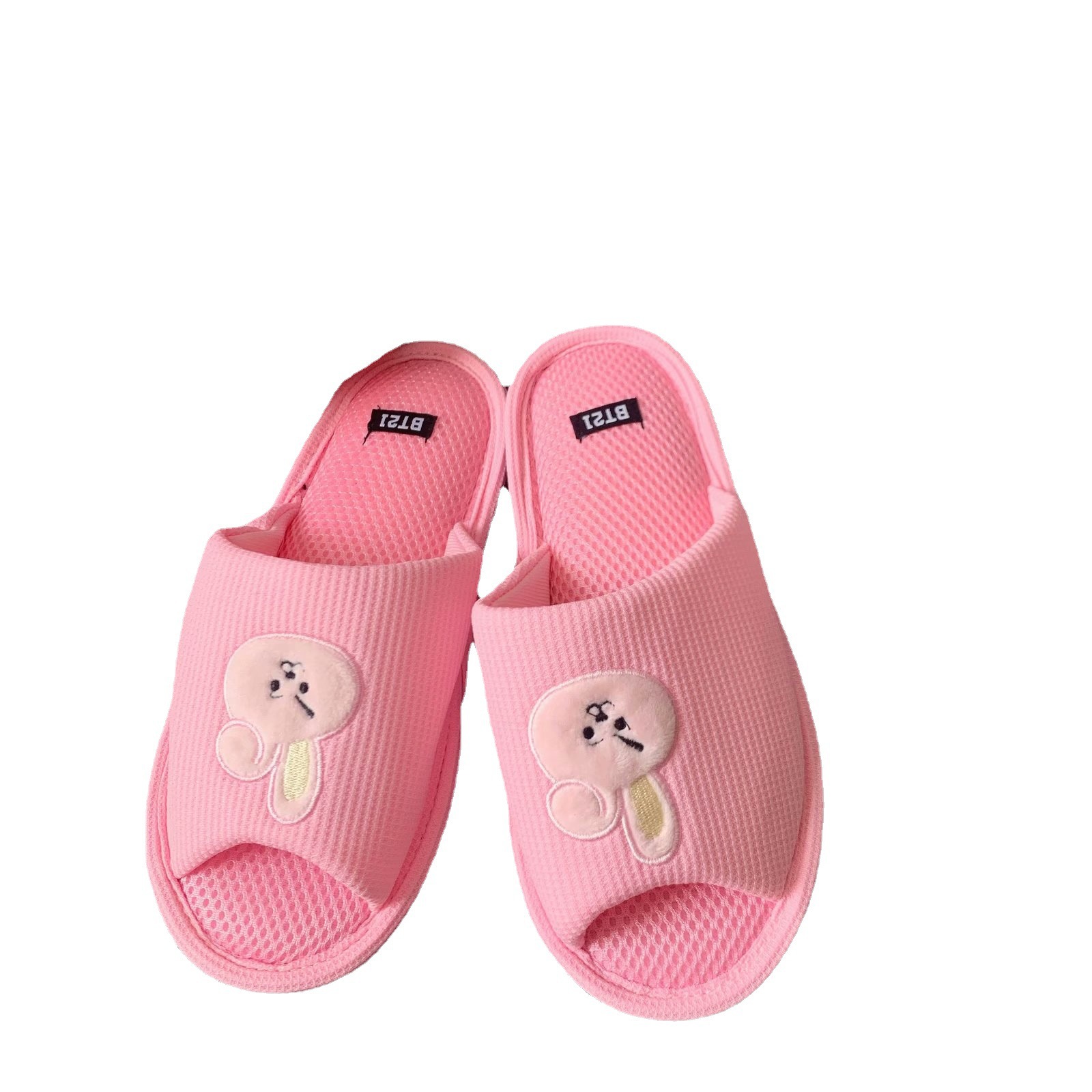 ins Cute Cartoon Home Indoor Non-Slip Floor Cotton Slippers Fish Mouth Open Toe Sandals