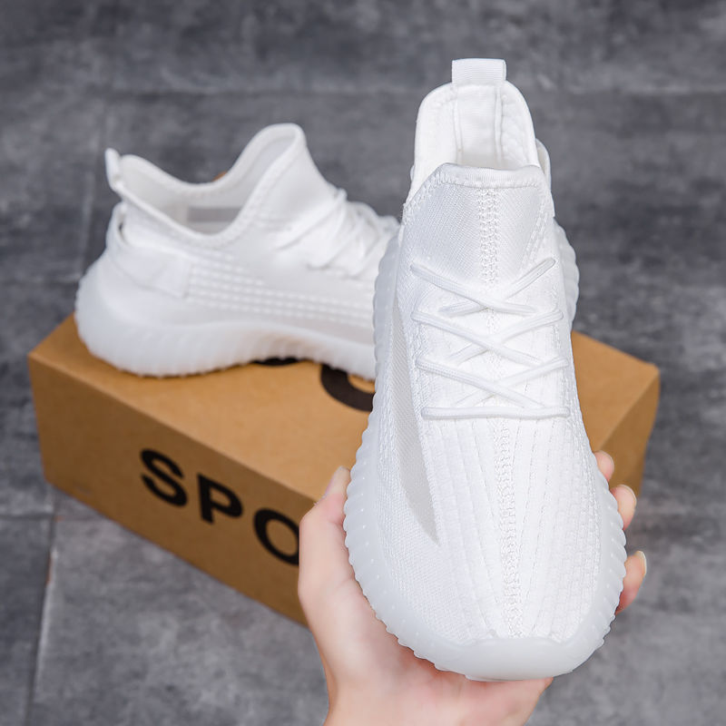 Coconut shoes factory direct men's and women's summer breathable men's quality shoes tide extra large size fly woven sports casual shoes