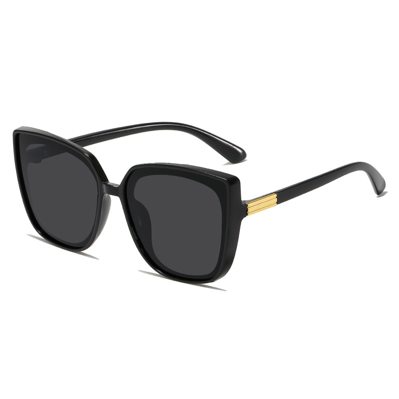 New style square sunglasses big face European and American fashion sunglasses women's retro internet celebrity glasses TikTok same style sunglasses