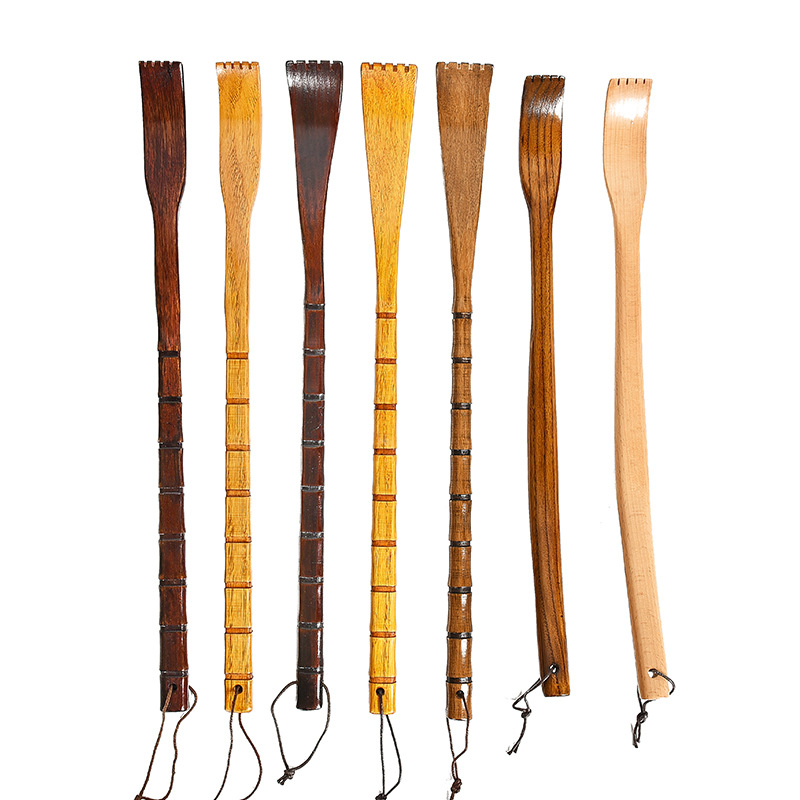 Household tickling wooden long handle does not ask for help solid wood back scratching device back massage old man Music tickling device wholesale