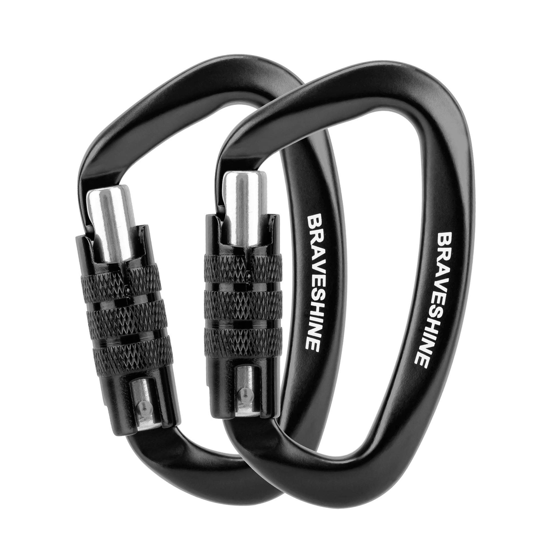 12KN super durable D Lock hook climbing mountaineering buckle A1302 automatic lock 7075 aluminum alloy fast hook wholesale