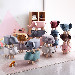 Change the shoe stool children's cartoon animal stool baby chair, shoe stool, children's chair sofa stool home sofa stool