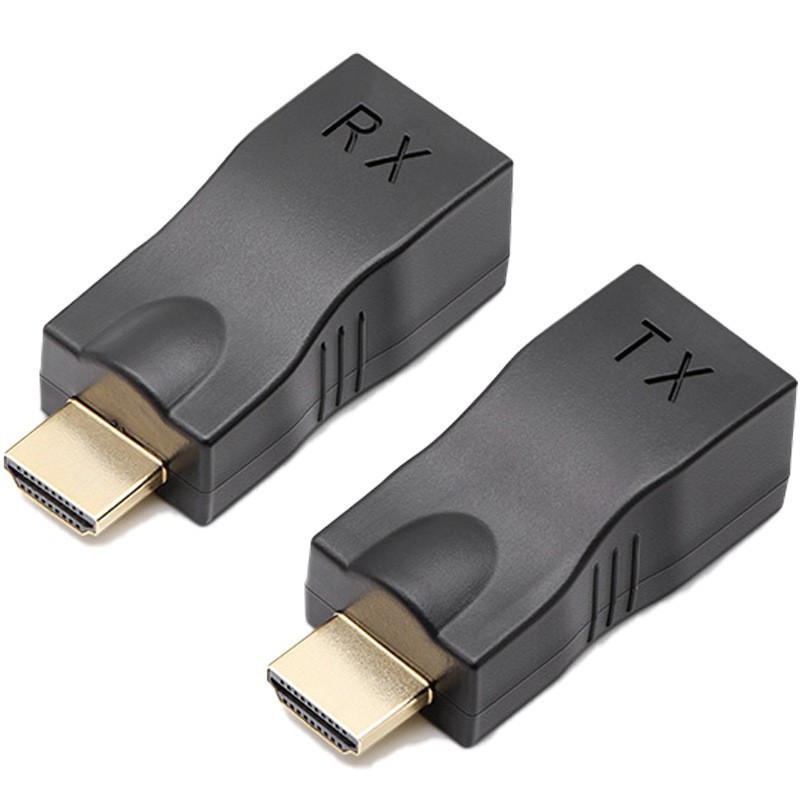 HDMI シングルケーブルエクステンダー 30 メートルシングルケーブルから HDMI 高解像度ネットワークアンプトランスミッター|undefined