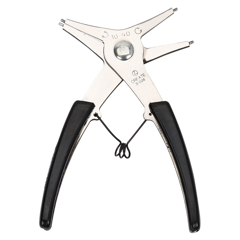 Wholesale internal and external dual-purpose Circlip pliers foreign trade retaining ring pliers internal card external card two-in-one dual-purpose retaining ring pliers