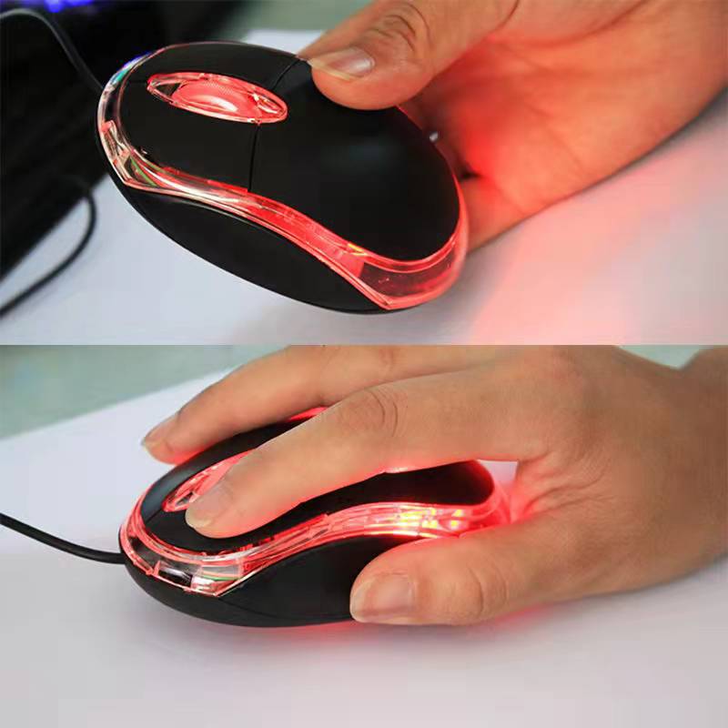 Small optical mouse colorful wired USB portable compact business gift mouse universal mouse