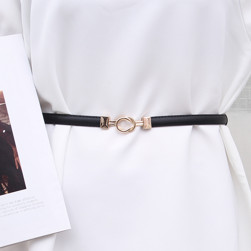 Buckle Belt Women's Decorative Skirt Simple All-match Women's Belt Women's Korean-style Suit Sweater with Shirt Decoration