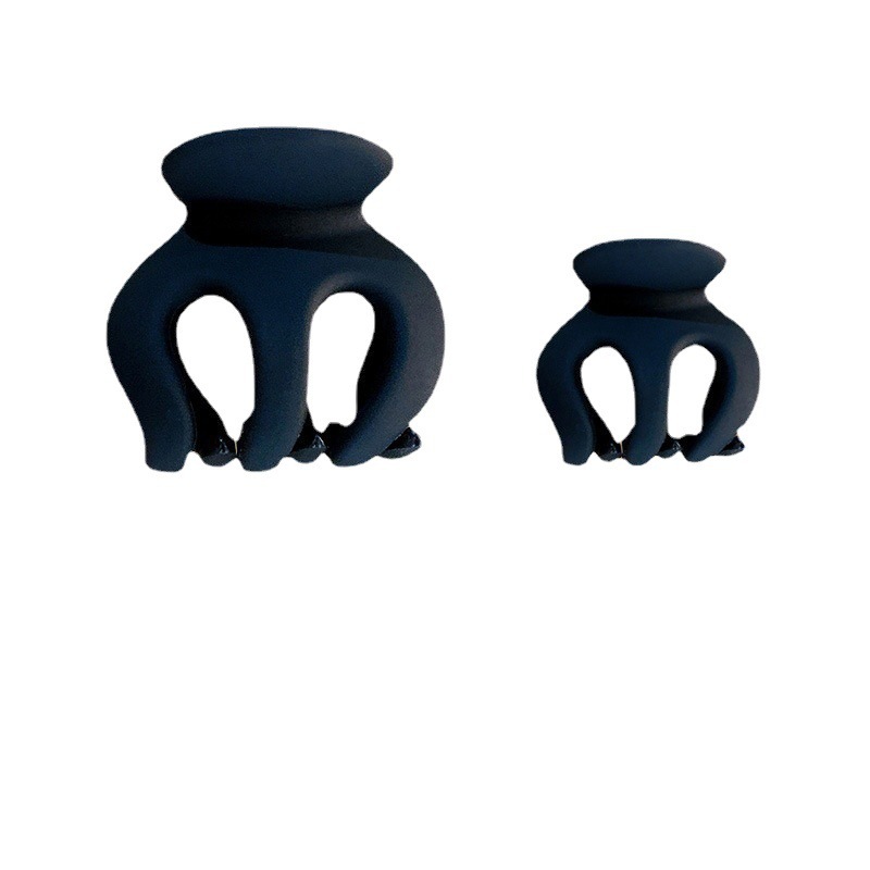 Pumpkin clip New headdress 2023 hairpin ponytail scratching back head small fixed clip high hairpin female grasping clip artifact