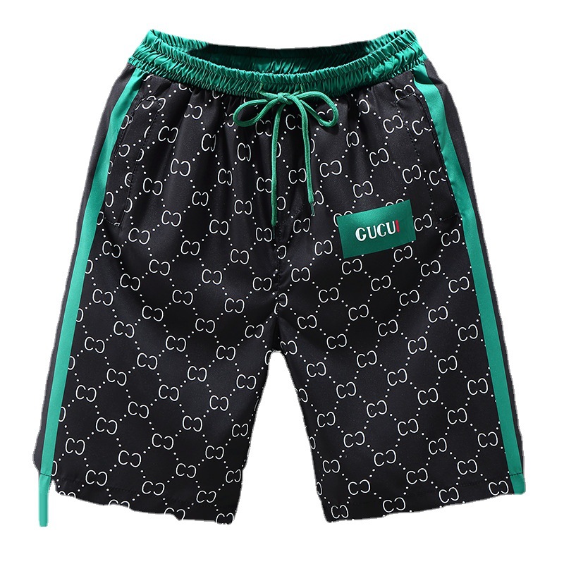 Five-point Pants Men's Cross-border Foreign Trade Summer Beach Pants Men's Casual Running Sports Shorts Men's Five-point Straight Pants Trendy