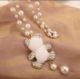 7. White Chain Pearl Bear