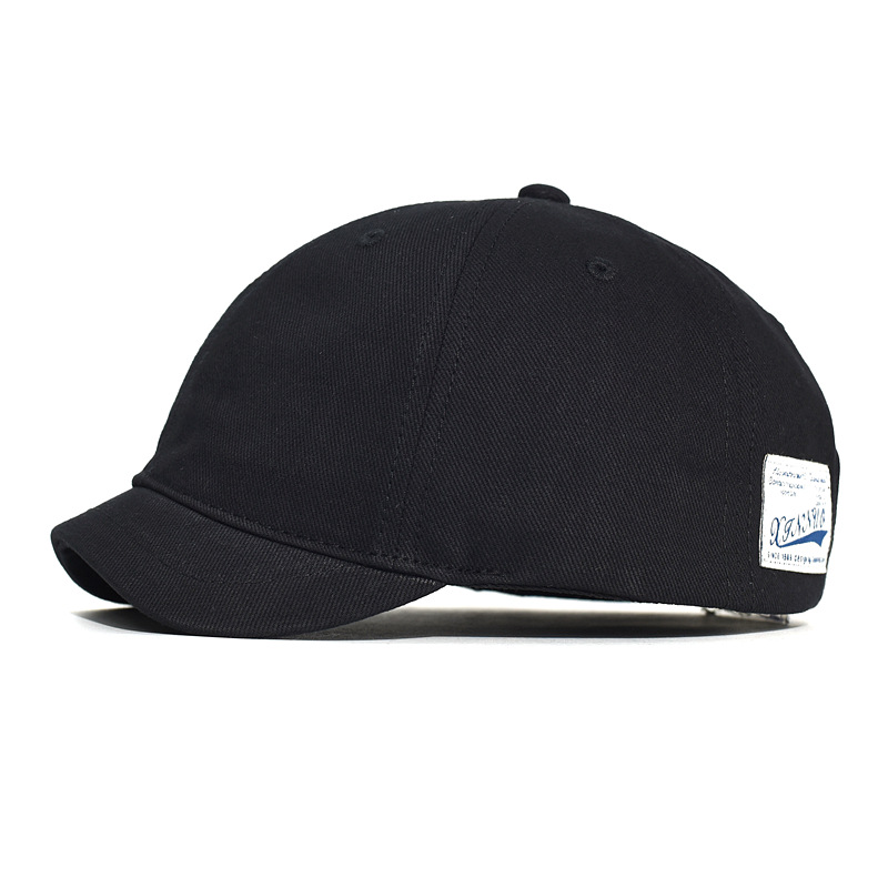 Hat men's baseball cap Women's cap soft-brim cap cotton short brim hip-hop cap 3cm short along Korean fashion