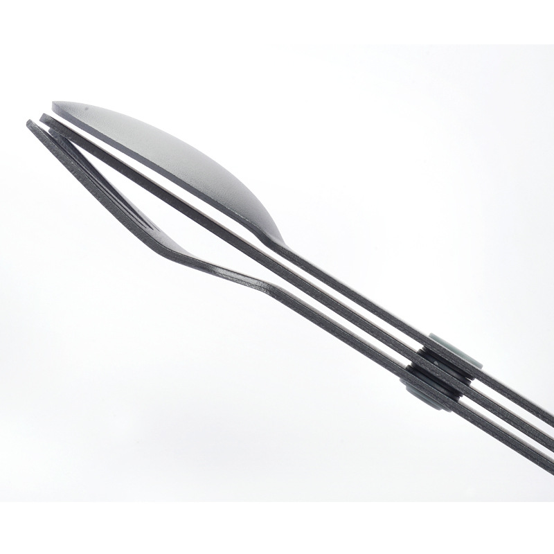 マグネット式アルミ合金ナイフフォークスプーン3点セット家庭用アウトドア用品キャンプ用携帯食器セット用品