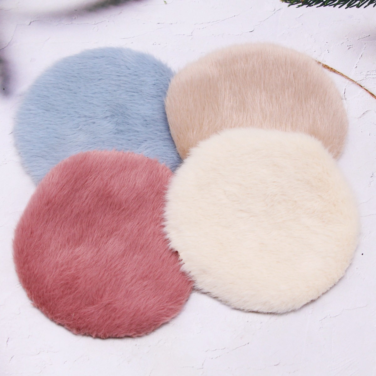Dollhouse doll house mini plush carpet miniature simulation floor mat home decoration accessories