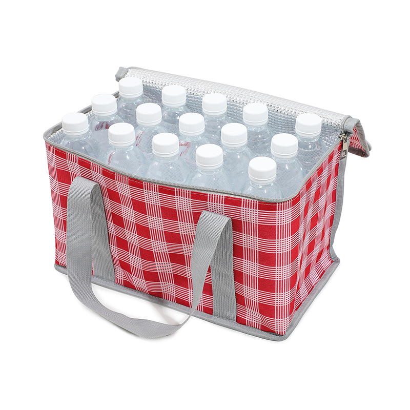 Large Capacity Picnic Bag Outdoor Picnic Camping Insulated Lunch Box Bag Portable Thickened National Fashion Insulated Lunch Bag