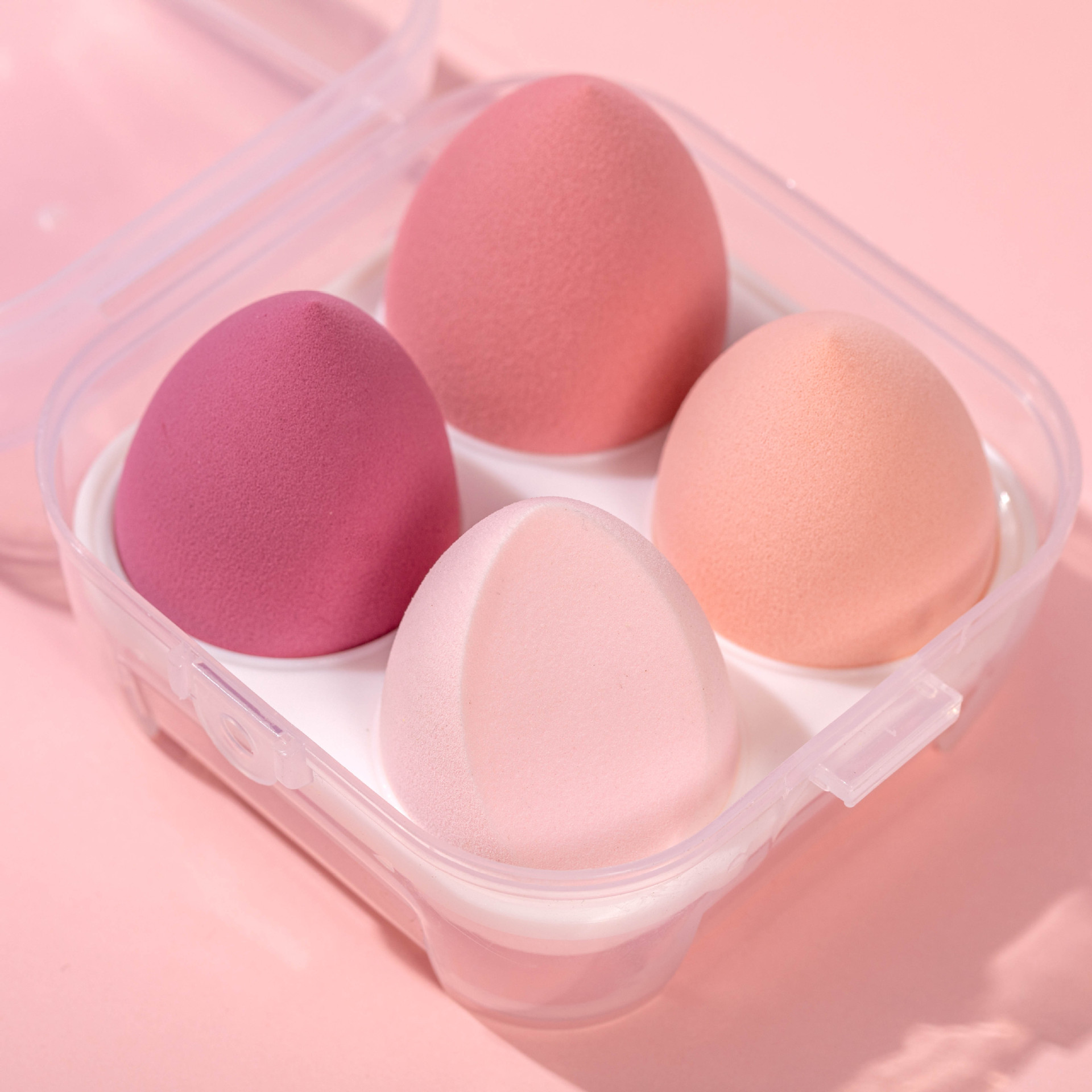 Boxed set beauty makeup eggs wholesale super soft no powder makeup eggs gourd water droplets oblique cut dry and wet dual-use powder puff